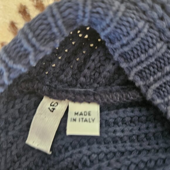 No. 21 Navy Blue Knit Sweater Dress with Back Ruffle Size 45 (8 US) - Picture 4 of 5